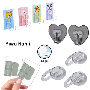 Accessoires de rideaux neufs en gros, plastique ABS, montage mural <span class=keywords><strong>sans</strong></span> perçage, <span class=keywords><strong>tringle</strong></span> télescopique, crochet adhésif et cadre fixe - Product Image 1