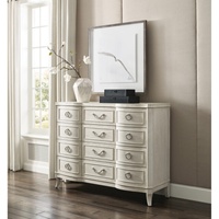 Armoire à tiroirs en bois de style campagnard français, 12 tiroirs avec poignées en fer, pour la salle à manger, la cuisine, le salon, la chambre à coucher, rangement