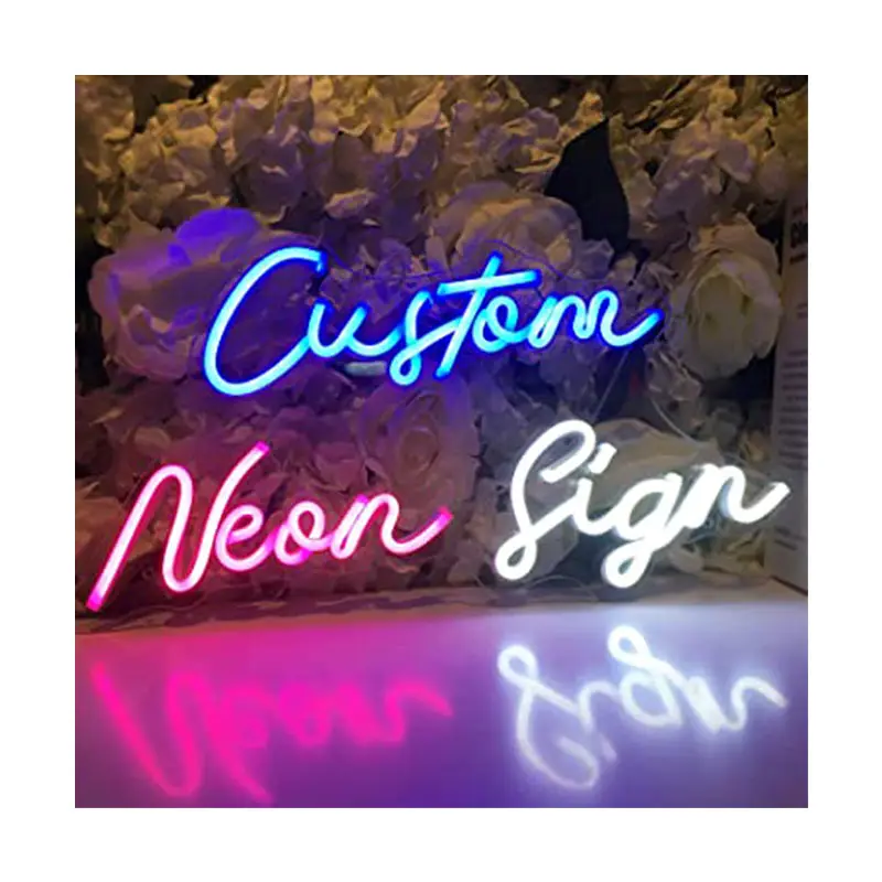 Manufacturer Hot Selling Christmas Decorations Lighting Letters Acrylic Led Neon Lights Wedding Neon Party Neon Sign Custom
