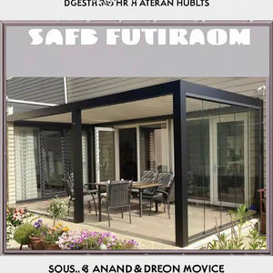 Moderno independiente al aire libre de aluminio Summerhouses impermeable claro Patio cubre invierno jardín <span class=keywords><strong>Solarium</strong></span> Metal almacén Villa - Product Image 4