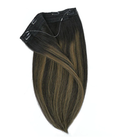 Extensions de cheveux Halo à fil invisible réglable, clip de sécurité monobloc, tissage de cheveux à clipser, installation répétée, extensions de cheveux naturels