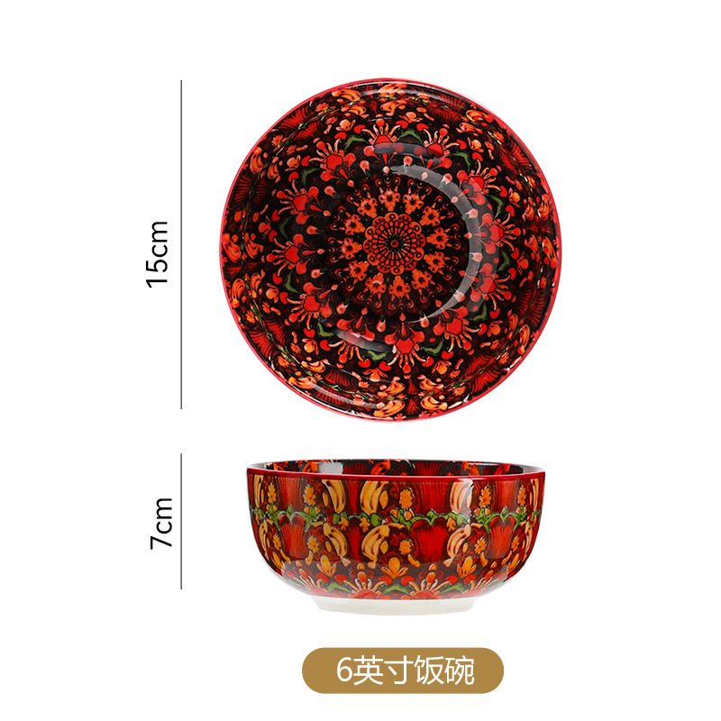 Tazón de cártamo de 6 pulgadas