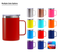 Tasse à café personnalisable en acier inoxydable 12oz 16 oz Tumbler blanc tasse à bière en acier inoxydable à double paroi avec logo