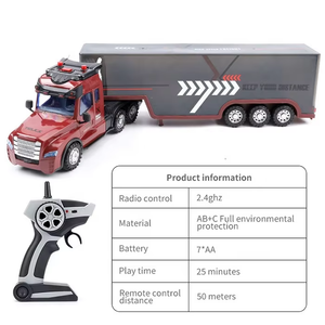 <span class=keywords><strong>Camion</strong></span> benne télécommandé pour enfants avec son et lumière, jouet RC 2.4G, <span class=keywords><strong>camion</strong></span> porte-conteneurs, tracteur, <span class=keywords><strong>remorque</strong></span> <span class=keywords><strong>radiocommandé</strong></span> - Product Image 6