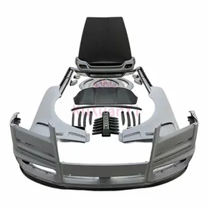 劳斯莱斯Cullinan M风格车身套件新设计碳纤维前汽车保险杠发动机罩原装车身套件