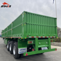 Semi-Remorque Porte-Conteneurs Flatbed 40 Pieds de 13 Mètres, 3 Essieux, 30 Tonnes, avec Ridelle Avant, à Vendre