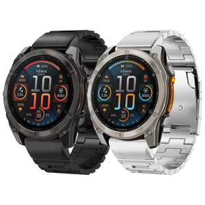 Bracelet en <span class=keywords><strong>titane</strong></span> QuickFit 22mm 26mm pour Garmin <span class=keywords><strong>Fenix</strong></span> E 8 47mm 51mm 7 7X 6 <span class=keywords><strong>6X</strong></span> 5 5X Plus Bracelet pour Garmin Enduro 3/Epix Pro Bracelet - Product Image 1