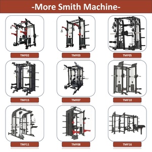 Vente directe usine : Smith Machine Power Cage Power Rack avec Smith & Cable Machine en Fer et Métal - Product Image 5