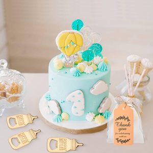 Apribottiglie a Forma di Biberon per Baby Shower, Adorabile Apribottiglie con Etichette di Ringraziamento e Sacchetti in Organza per Bomboniere - Product Image 6