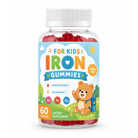 WELLBODY Gummies personnalisés sans sucre pour enfants, vitamines A, C, D, E, complexe B, calcium, zinc, stimulant énergétique pour les enfants