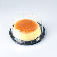 Conteneur à gâteau en plastique transparent en forme de dôme, écologique, 6 à 10 pouces, jetable, boîte d'emballage ronde pour gâteau en PET avec couvercle