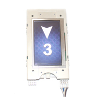 Panneau indicateur LED double écran moderne pour ascenseur de 4,3 pouces, en acier inoxydable, interface personnalisable, taille certifiée ISO9001, pour hôtel