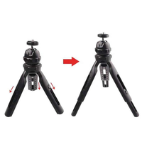 Support de bureau portable mini avec rotation à 360° °   Trépied pliable à tête sphérique réglable en hauteur pour appareil photo, téléphone, projecteur, appareil photo reflex numérique, caméscope vidéo