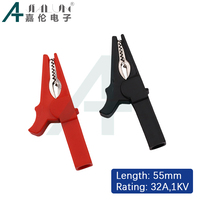 JIALUN High Quality Copper Alligator Clip Test Clips Instrument Meter Current Power Clips Fit 4mm Banana Plug