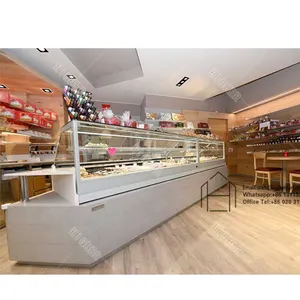 Whole Shop Decoration Fitting Custom Bread Rack Bakery Display Cabinet Bakery Food Showcase Bakery Display Cabinet Showcase