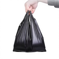 Sacs à déchets pour animaux de compagnie en PE noir, vente en gros d'usine, sacs à couches pour bébés en plastique imprimés sur mesure avec parfum et fermeture facile