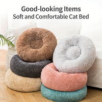 Lit pour animaux de compagnie en peluche longue, lit chaud pour chien et chat en hiver, tapis doux pour animaux de compagnie, coussin pour chiens et chats, accessoires pour animaux de compagnie