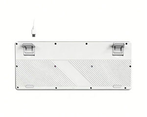 Clavier à membrane filaire 75% avec touches ABS 3 couleurs, éclairage arc-en-ciel et contrôle par bouton, câble Type-C - Product Image 6