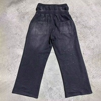 Ensemble de vêtements pour hommes personnalisés, broderie en strass, vêtements d'extérieur, ensemble pantalon et veste à capuche en deux pièces, tenues assorties, costume en jean, ensemble en coton