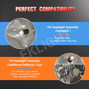 Nouveau puissant 130W Canbus Mini taille H4 Bi Led projecteur <span class=keywords><strong>moto</strong></span> H4 Led ampoule 6000k 12V antibrouillard Led projecteur lentille pour <span class=keywords><strong>Bmw</strong></span> F10 - Product Image 3