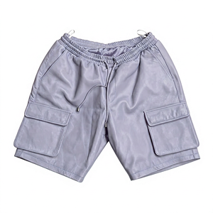 Shorts cargo pour homme, couleur unie, taille élastique mi-haute, tissu polyester, style décontracté, poches, respirant, écologique, plusieurs couleurs - Product Image 2