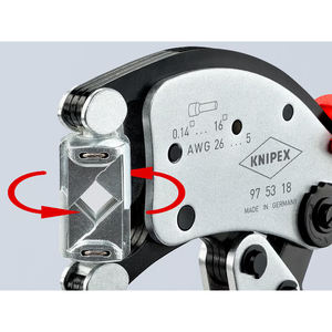 Funda Knipex con alicates Twistor16, pelacables PreciStrip16 y manguitos de extremo aislados 1190 (casquillos) - Product Image 2