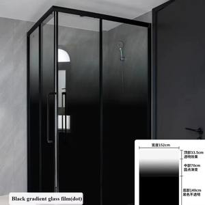 Película para Ventanas con Degradado Unidireccional Semi-Privacidad, Tinte de Vidrio con Puntos Blancos en Degradado, Película Decorativa Autoadhesiva para el Hogar y la Oficina - Product Image 1