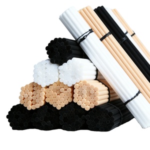 3mm*20cm Black Natural White Color Aromatherapy Glue Free PET Fiber Stick for Essential <b>Oil</b> <b>Diffuser</b> - Product Image 1