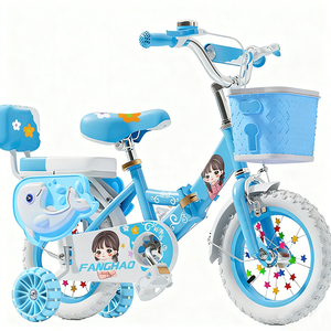 Vélo pour enfants de 16 pouces / Vélo pour enfants de 3 à 5 ans / Vélo rose pour enfants avec siège bébé pour filles - Product Image 2