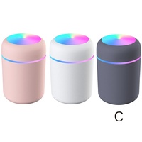 Humidificateur d'air ultrasonique diffuseur d'huile essentielle d'arôme 300ml USB brumisateur frais aromathérapie avec lampe led colorée maison voiture