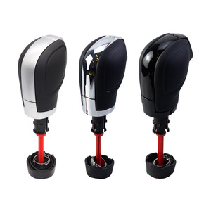 Volkswagen Universal Dsg <b>Shift</b> <b>Knob</b> Black Silver Leather Automatic Gear Lever Ergonomic Modification Part QZXN D86 - Product Image 4