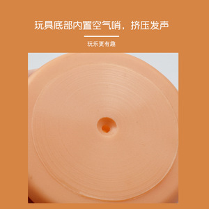 Juguete popular para mascotas de comercio electrónico transfronterizo: Hamburguesa de vinilo con sonido, diseño de dibujos animados, comida realista, juguete masticable duradero para perros. - Product Image 4