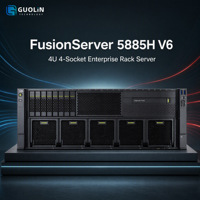 Serveur Barebone FusionServer 5885H V6 4U 4 sockets pour montage en rack, haute disponibilité, hébergement IDC, gestion centralisée
