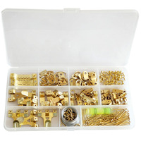 Kit de suspension pour cadres photo en métal assorti, crochets pour cadres métalliques, accroches-tableaux avec clous, fil, vis, anneaux en D, crochets à dents de scie OEM