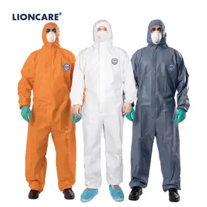 Ce Certificate Disposable Safety Clothing Type 5 6 Non Woven Protective Clothing Food Industry Disposable Coveralls