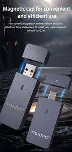 กล่องฮาร์ดดิสก์อลูมิเนียมแบบปลั๊กอิน M.<span class=keywords><strong>2</strong></span>แบบ titric 2230พร้อมอินเตอร์เฟซ3.<span class=keywords><strong>2</strong></span>/ประเภท C รองรับความเร็วในการส่ง10Gbps - Product Image 6