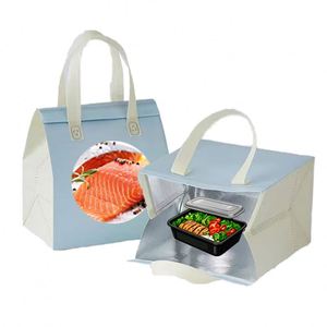 Sac à dos isotherme pour aliments en tissu biodégradable avec logo personnalisé, imperméable, non tissé, sacs isothermes pour exposition - Product Image 2