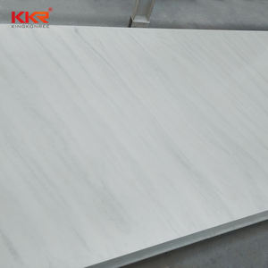 แผ่นผนังหินอะคริลิกสำหรับห้องอาบน้ำ ผิวแข็ง ทนทาน สีขาวกลาเซียร์ - Product Image 2