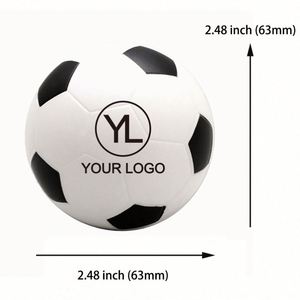 Mini ballon anti-stress de football en mousse souple personnalisable avec LOGO, idéal pour la relaxation et le soulagement de l'anxiété, parfait comme cadeau de fête - Product Image 2