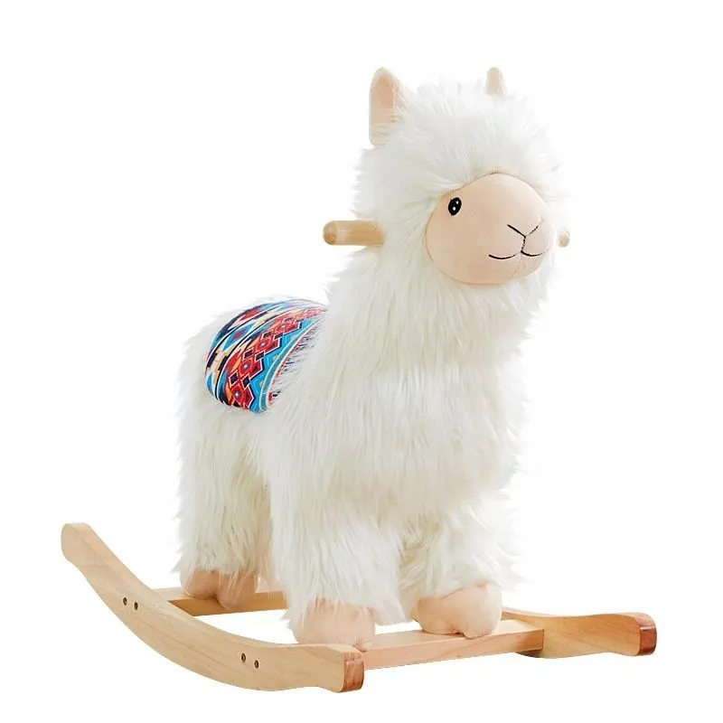 Stuffed rocking horse toy