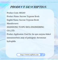 TOPBIO Poudre sèche de bouillon de sucrose et de tryptone pour la détection par ELISA des Pseudomonas pathogènes
