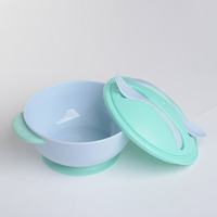 Bol à ventouse magique personnalisé de haute qualité, mignon, anti-déversement, en plastique PP, pour bébés et enfants de 0 à 12 mois, motif de dessin animé