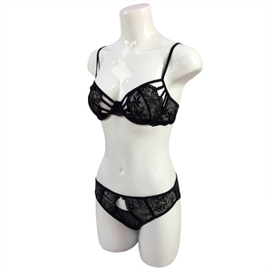 estilo jóvenes damas <span class=keywords><strong>maduras</strong></span> bragas conjunto de lencería sexy de encaje transparente fina red de sujetador <span class=keywords><strong>y</strong></span> bragas conjuntos - Product Image 2