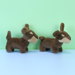 Chất Lượng Cao 14Cm Nhồi Bông <span class=keywords><strong>Dachshund</strong></span> Con Chó Keychain Dễ Thương Nâu Mềm Mini Búp Bê Con Chó Sang Trọng Thú Nhồi Bông Đồ Chơi - Product Image 2