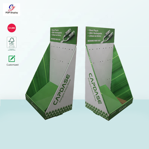 Cyj tùy chỉnh các tông truy cập hàng đầu Pop hiển thị với PEG móc Tabletop sóng giấy móc Countertop bao bì hiển thị hộp - Product Image 2