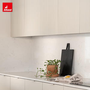 Juego Completo de Muebles de Cocina Modulares Alland, Gabinetes de Cocina de Madera Acanalados Blancos de Lujo, Resina para Espacios Pequeños, Almacenamiento para Grifo de Cocina - Product Image 5