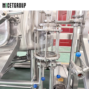 Système de brasserie à vapeur à deux cuves de 500 L, haute productivité, équipement de fermentation de bière et de <span class=keywords><strong>vin</strong></span> en acier inoxydable - Product Image 5