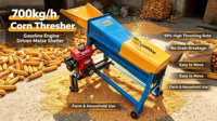 Décortiqueuse de maïs automatique à rouleau unique haute efficacité, moteur électrique, diesel ou essence, capacité 800 kg/h, en acier