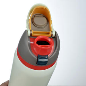 Botella de Agua Aislada de Acero Inoxidable, 16oz/480ml, Reutilizable, Portátil, Deportiva, para Regalo, con Doble Opción de Bebida - Product Image 4