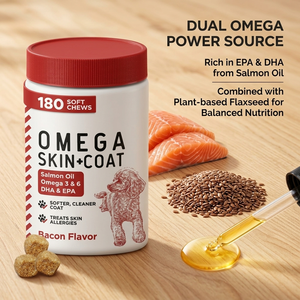 Huile de Krill pour Animaux de Compagnie, Huile de Poisson, Friandises Tendres, Lécithine de Jaune d'Œuf, Soin des Poils et du Cœur, Lécithine, Krill, EPA, DHA, Vitamine, Oméga 3, Compléments Alimentaires pour Chiens - Product Image 2
